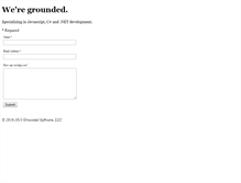 Tablet Screenshot of groundedsoftware.com